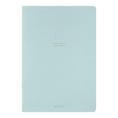 Midori A5 GRAY Color DOT GRID 5mm Notebook Color Pages Midori A5 Notebook Foil Stamped Dot Grid Notebook 5mm Dot Grid | 15271006 56 Pages