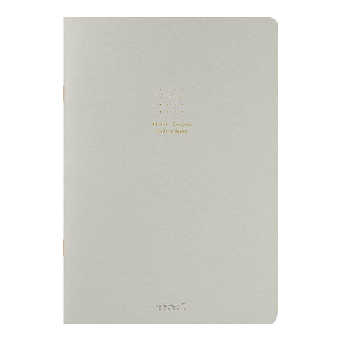 Midori A5 BLUE Color DOT GRID 5mm Notebook Color Pages Midori A5 Notebook Foil Stamped Dot Grid Notebook 5mm Dot Grid | 15271006 56 Pages