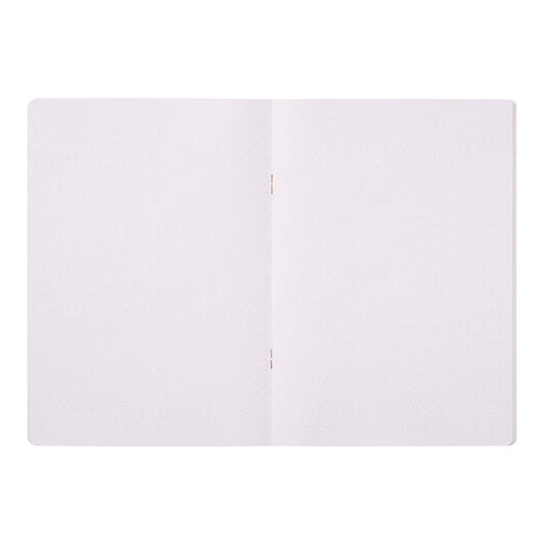 Midori A5 PURPLE Color DOT GRID 5mm Notebook Color Pages Midori A5 Notebook Foil Stamped Dot Grid Notebook 5mm Dot Grid | 15271006 56 Pages