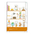 Midori A6 ORGANIZATION HOME LIVING 3 Pocket Clear Folder | H175 x W119mm