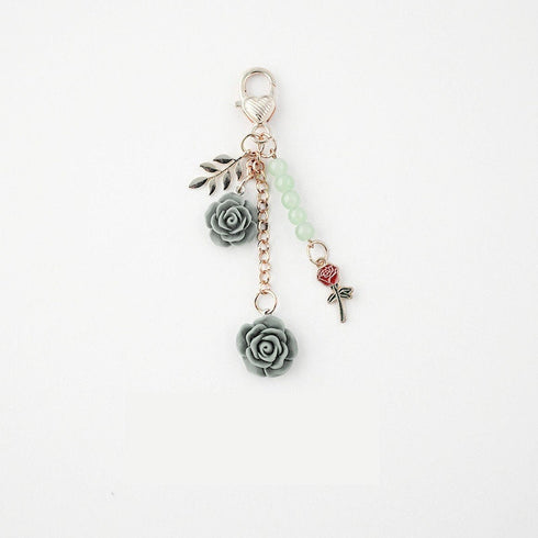Japanese Clear GOLD GLITTER ROSE Gold Bara ゴールドローズ Black Rose Planner Charm Good Luck Notebook Charm Gothic Charm | 2.5 X .039 Inches