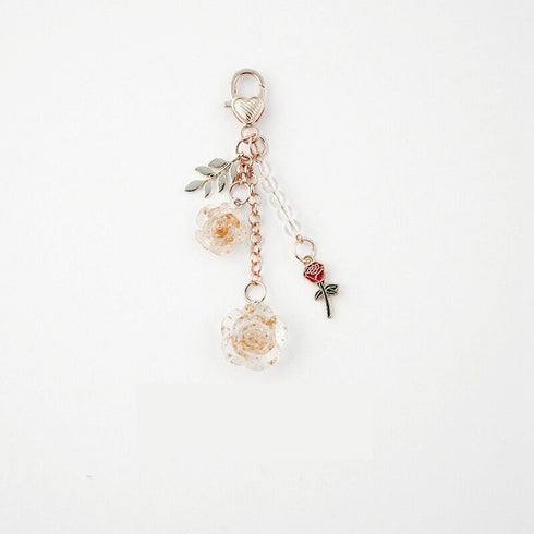 Japanese RED ROSE Black Bara 赤いバラ Black Rose Planner Charm Good Luck Charm Notebook Charm Purse Charm Gothic Charm | 2.5 X .039 Inches