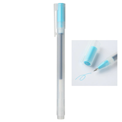 MUJI Japan LIGHT BLUE Gel Ink Cap Type Ballpoint Pen 0.38mm Muji Gel Pen Smooth Gel Pen Artrist Drawing Pen Anime Pen Fine Line | 0.38mm