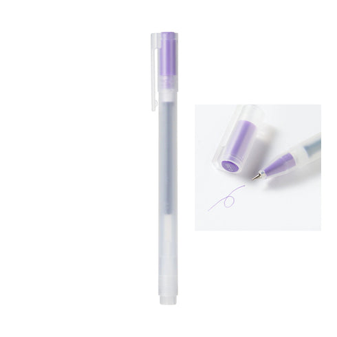 MUJI Japan BLUE BLACK Gel Ink Cap Type Ballpoint Pen 0.38mm Muji Gel Pen Smooth Gel Pen Artrist Drawing Pen Anime Pen Fine Line | 0.38mm