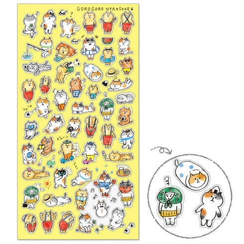 Mind Wave Seals NYANSUKE'S BUBBLE Wrap Stickers GOROGORO Seals Bujo Tiny Stickers | 77892