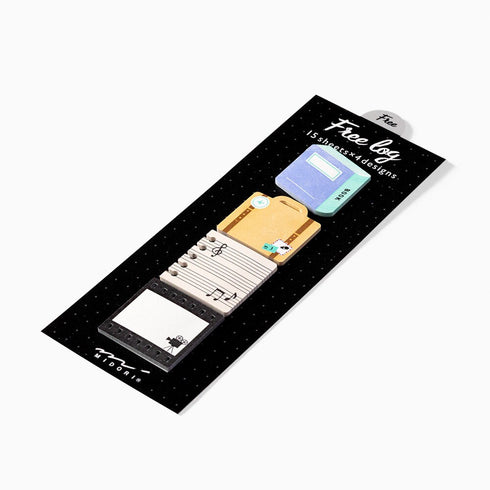Midori HOBBY Sticky Notes Music Travel Reading Video Vlogging Instrument Bullet Journal Sticky Notes Daily Notes | 70 Sheets 19067