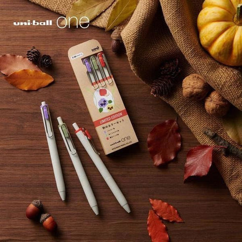 Uni-Ball One WINTER SET Modern Limited Edition 0.38 Color Gel Pen Set Knock Pen Gel Ink Pen Set | UMN-S-38 G3C