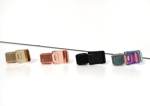 RAINBOW Metal Spring Pen Clip Pen Holder | Holds Large Pens Too