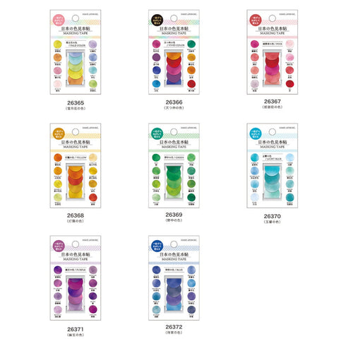 Kamio Japan BLUE Color WASHI Dots Washi Stickers Transparent Stickers Transparent Dots Color Dots Watercolor Dots | 726372