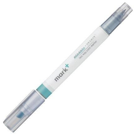 Kokuyo Mark+ YELLOW Plus GRAY Two Way Highlighter and Gray Pen Two Way Highlighter Double Sided Highlighter | PM-MT201YM