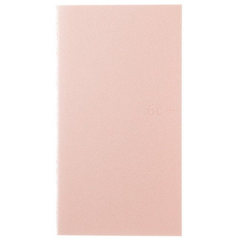 6C+ System B6 SLIM BLANK 84.3gsm Cream Paper with CREAM Cover Fountain Pen Friendly Paper B6 Notebook Pastel Notebook | 64 Pgs
