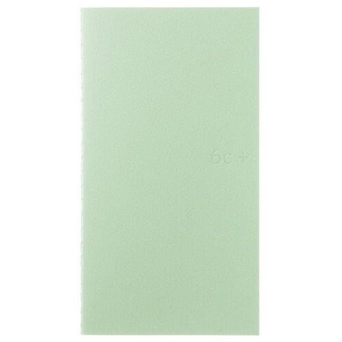 6C+ System B6 SLIM 5mm GRID 84.3gsm Cream Paper with PEACH Cover Fountain Pen Friendly Paper B6 Notebook Pastel Notebook | 64 Pgs