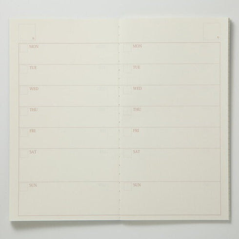 6C+ System B6 SLIM 7mm RULED 84.3gsm Cream Paper with PINK Cover Fountain Pen Friendly Paper B6 Notebook Pastel Notebook | 64 Pgs