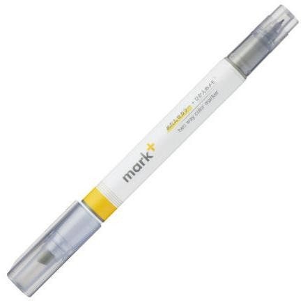 Kokuyo Mark+ PINK Plus GRAY Two Way Highlighter and Gray Pen Two Way Highlighter Double Sided Highlighter | PM-MT201PM