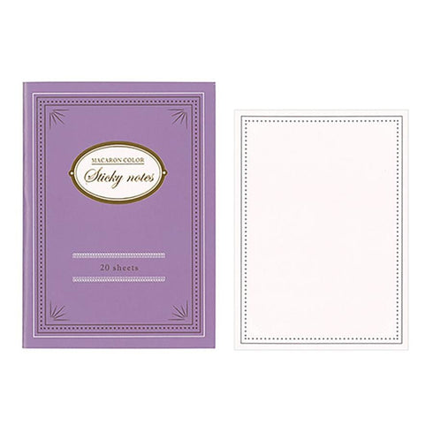 Macaron Color AQUA Decorative Sticky Note Fancy Sticky Note Gift Tag Sticky Note Designphil Sticky Note | H92mm X W67 20 Sheets