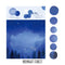 RyuRyu Japan MIDNIGHT FOREST Color WASHI Dots Washi Stickers Translucent Stickers Transparent Dots Color Dots Watercolor | SoS-06 70 DotS