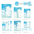 RyuRyu Japan MIDDAY JOURNEY Color WASHI Dots Washi Stickers Translucent Stickers Transparent Dots Color Dots Watercolor | SoS-03 70 Dots