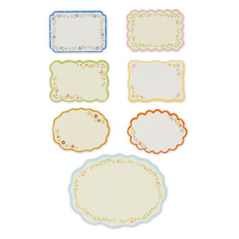 NB Co., Ltd Japan EMBROIDERY FLOWERS Colored Paper Flake Sticker Paper Stickers Color Flake Seals Embellishment Stickers | 2564111