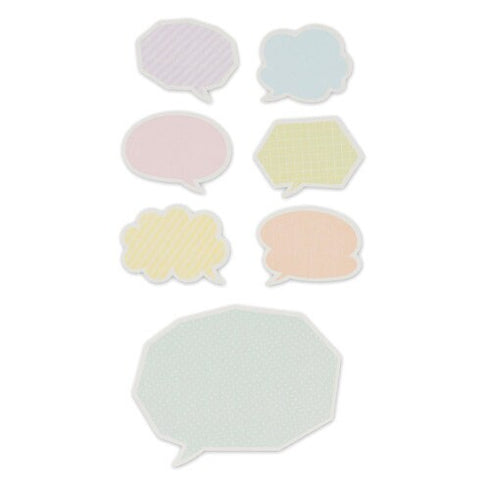 NB Co., Ltd Japan PASTEL SPEECH Bubbles Colored Paper Flake Sticker Paper Stickers Color Flake Seals Embellishment Stickers | 2564113