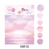 RyuRyu Japan NEW MORNING Color WASHI Dots Washi Stickers Translucent Stickers Transparent Dots Color Dots Watercolor Dots | SoS-02 70 Dots