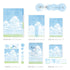 RyuRyu Japan NEW MORNING Color WASHI Dots Washi Stickers Translucent Stickers Transparent Dots Color Dots Watercolor Dots | SoS-02 70 Dots