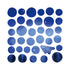 RyuRyu Japan MIDNIGHT FOREST Color WASHI Dots Washi Stickers Translucent Stickers Transparent Dots Color Dots Watercolor | SoS-06 70 DotS