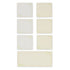 NB Co., Ltd Japan FLORAL FRAMES Colored Paper Flake Sticker Paper Stickers Color Flake Seals Embellishment Stickers | 2564101