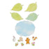 NB Co., Ltd Japan BEARS & LEAVES Colored Paper Flake Sticker Paper Stickers Color Flake Seals Embellishment Stickers | 2564109