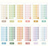 FOUR SEASONS Date Stickers Planner Stickers Date Stickers Day Stickers Bujo Stickers Focus Sticker Pastel Stickers | 14.7 X 17.6mm 384 Pcs