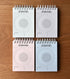 Plepic A7 PINK CHRONODEX STANDING Press Check Memo Pad Spiral Memo Pad 24 Hour Memo Pad Daily Memo Pad Timer Memo Pad | 105 X 74mm 36 Pages