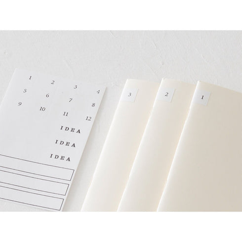 Midori B6 Slim LIGHT 7mm Ruled 3 Pack Cahier Notebook B6 Ruled Notebook B6 Midori Notebook B6 Midori Fountain Pen Notebook Fountain Pen
