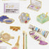 Kamio Japan Stickers ART SUPPLIES Adult Visual Dictionary Fountain Pen Ink Sculptures Paint Brushes Painting がざいん GOLD Foil Sticker | 211353