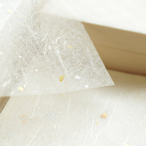 MU Lifestyle GOSSAMER Natural Textured Paper Ephemera Pressed Paper Translucent Paper Planner Paper *Read Description* | NTP-01