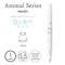 Zebra bLen FROG Green Flash Animal Series Archival Ink Acid-Free Ink 0.5mm Black Ink Retractable Ink Pen | BAS88-AS-FRG