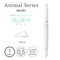 Zebra bLen POLAR Bear Green Flash Animal Series Archival Ink Acid-Free Ink 0.5mm Black Ink Retractable Ink Pen | BAS88-AS-PB