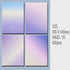 Korean GRADIENT BLANK MEMO Notepads Blank Notepad Checkered Notepad Grid Notepad Horizontal Rule Notepad 100gsm Notepad | 100 X 140mm 50 Sht