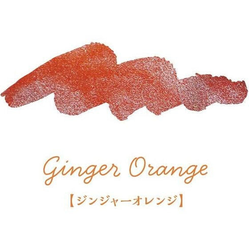 Japan Teranishi Kagaku Guitar GINGER ORANGE SPARKLE Ink Fountain Pen Ink Dip Pen Ink Painting Ink Writing Ink, Glitter Ink Sparkle | 12mL