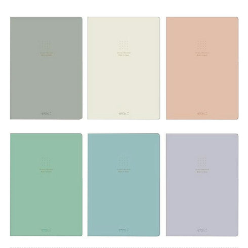 Midori A5 GRAY RING Color DOT Grid 5mm Notebook Color Pages A5 Notebook Foil Stamped Dot Grid Notebook 5mm Dot Grid | 15334006 120 Pages