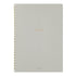 Midori A5 GRAY RING Color DOT Grid 5mm Notebook Color Pages A5 Notebook Foil Stamped Dot Grid Notebook 5mm Dot Grid | 15334006 120 Pages