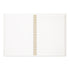 Midori A5 WHITE RING Color DOT Grid 5mm Notebook Color Pages A5 Notebook Foil Stamped Dot Grid Notebook 5mm Dot Grid | 15334006 120 Pages