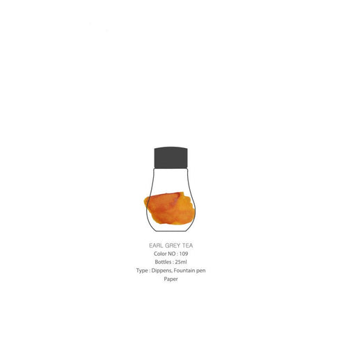 Dominant Industry Ink EARL GREY TEA Standard Fountain Pen Ink Handmade Dip Pen Ink Hand Crafted Bottle Ink | 25ml