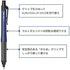Mitsubishi Uni NAVY 0.5mm Alpha-Gel Switch Mechanical Pencil 0.5mm Lead Mechanical Pencil Refillable Always Sharp Auto-Rotates | M5-1009GG