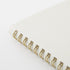 Midori A5 WHITE RING Color DOT Grid 5mm Notebook Color Pages A5 Notebook Foil Stamped Dot Grid Notebook 5mm Dot Grid | 15334006 120 Pages