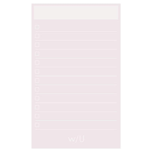 Smoky BLACK Nakabayashi Watashi No Sobani W/U To Do List Color Paper 5mm Grid Sticky Note 70 gsm 30 Shts | WU-FSTN-R 60mm X 98mm 2.5 X 3.8"