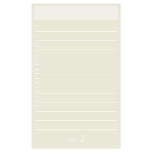 Smoky BLACK Nakabayashi Watashi No Sobani W/U To Do List Color Paper 5mm Grid Sticky Note 70 gsm 30 Shts | WU-FSTN-R 60mm X 98mm 2.5 X 3.8"