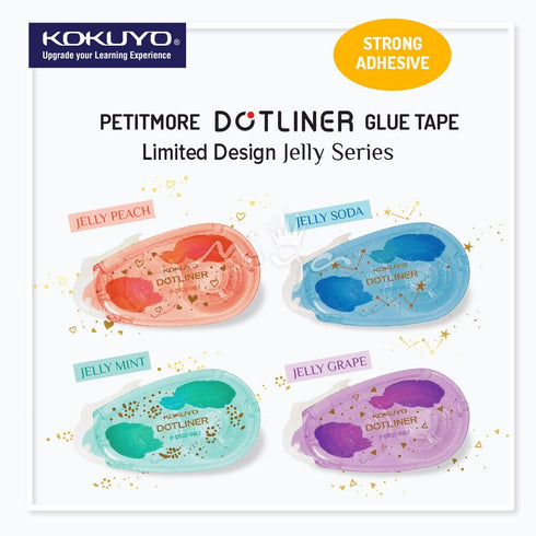 JUICY PEACH Kokuyo Campus PetitMore Jelly Limited Edition Series DOTLINER Refillable Glue Tape Photo Glue Acid-Free | D920-06L