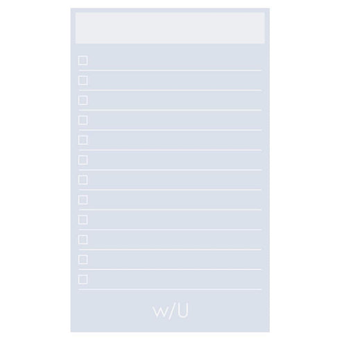 Smoky BLACK Nakabayashi Watashi No Sobani W/U To Do List Color Paper 5mm Grid Sticky Note 70 gsm 30 Shts | WU-FSTN-R 60mm X 98mm 2.5 X 3.8"