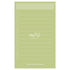 Pistachio GREEN Nakabayashi Watashi No Sobani W/U To Do List Color 5mm Grid Sticky Note 70gsm 30 Shts | WU-FSTN-R 60mm X 98mm 2.5 X 3.8"