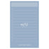 Powder BLUE Nakabayashi Watashi No Sobani W/U To Do List Color Paper 5mm Grid Sticky Note 70 gsm 30 Shts | WU-FSTN-R 60mm X 98mm 2.5 X 3.8"