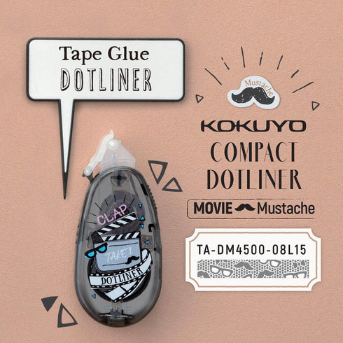 POPCORN STAR Kokuyo Campus Pop Art Limited Edition Series DOTLINER Refillable Glue Tape Photo Glue Acid-Free Glue | DM4500-08L